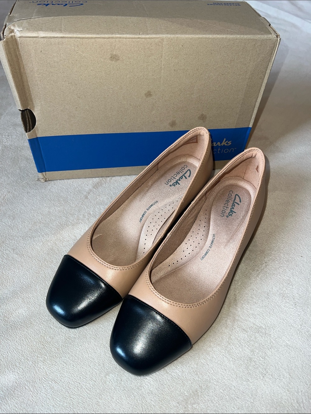 Clark’s Iridessa May Beige Leather Pump